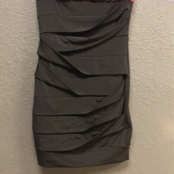 Ruby Rox Red And Black Lace Dress - Picture 5 of 5